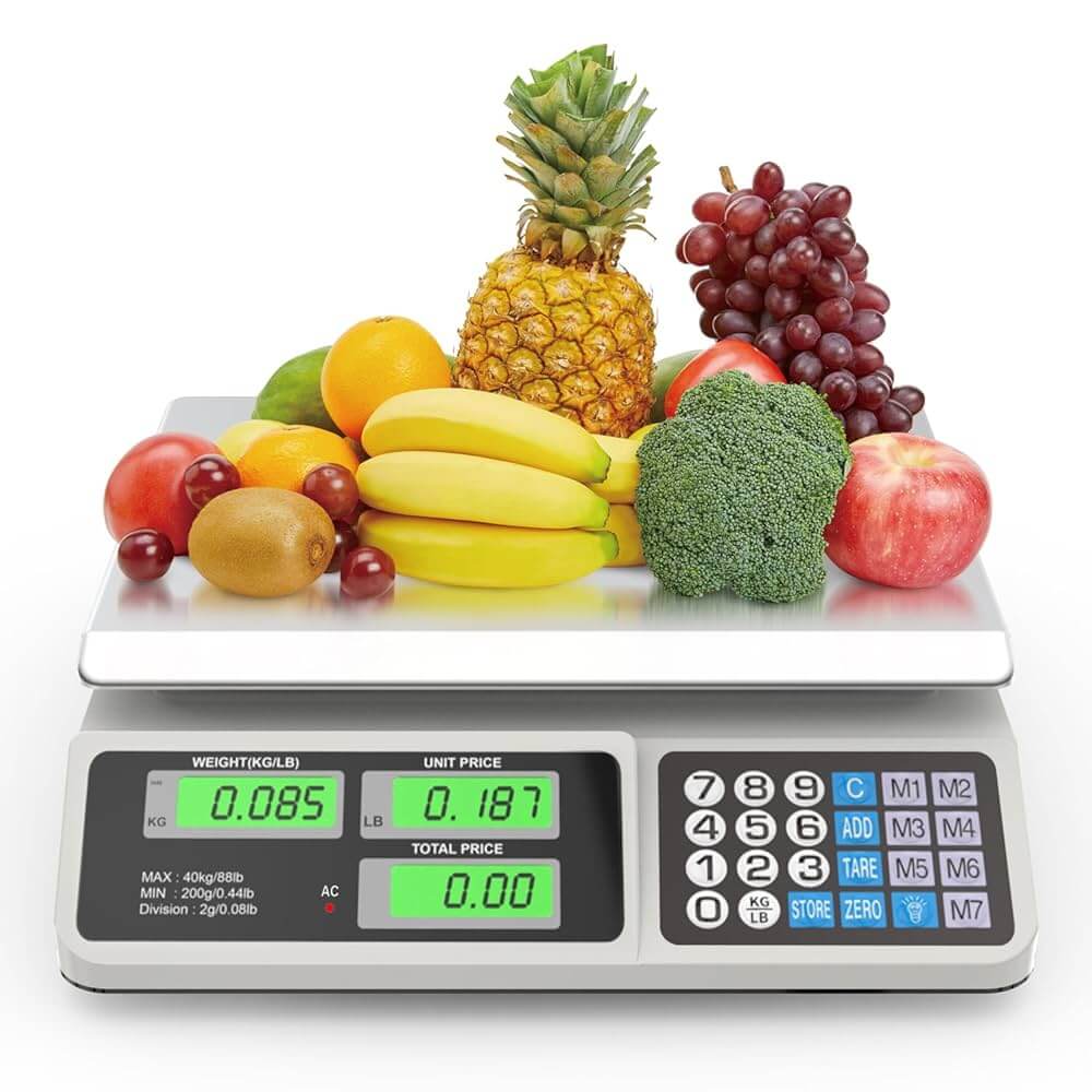 Weighing scale fruits